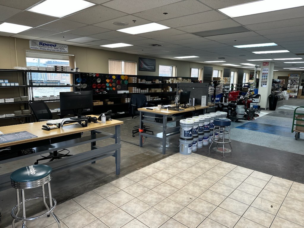 Industrial supply team working together